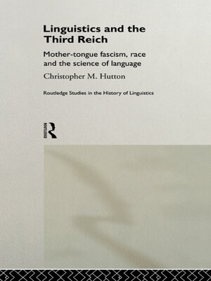 cover image of Linguistics and the Third Reich